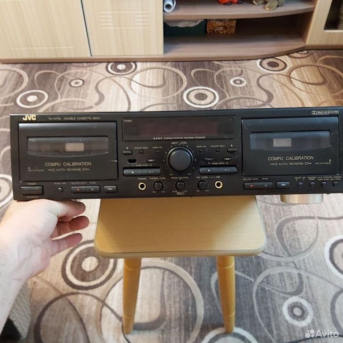 Магнитофон дека двух кассетный JVC