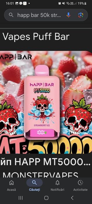 Vape 50k puffs 1 singura aroma 55lei