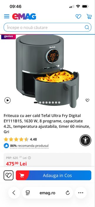 Friteuza Tefal.