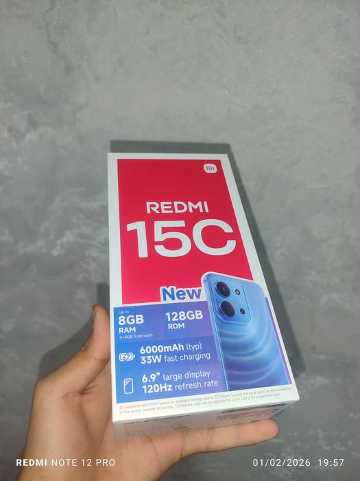 Redmi 15 C  Yangidek 1 oy boʻldi olinganiga!