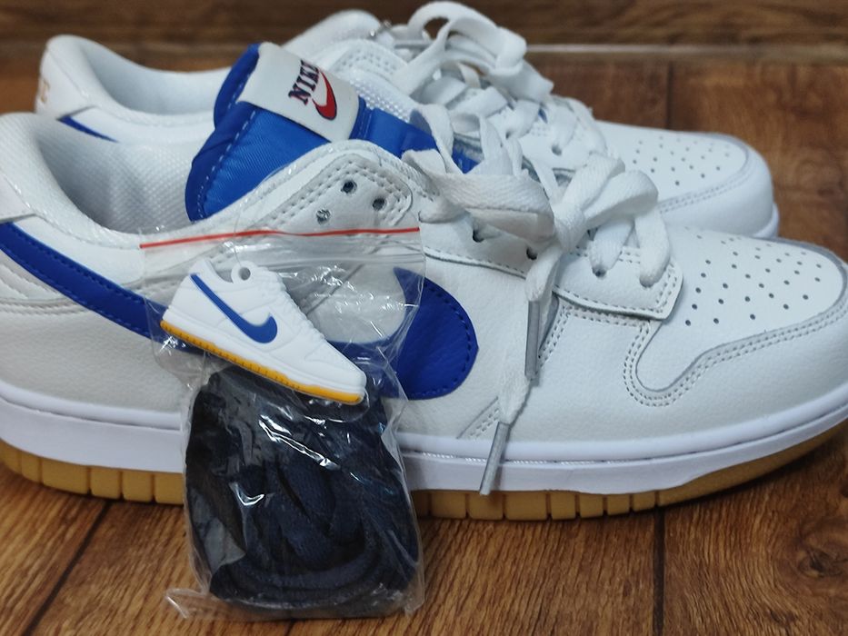 Кроссовки Nike SB Dunk Low white blue