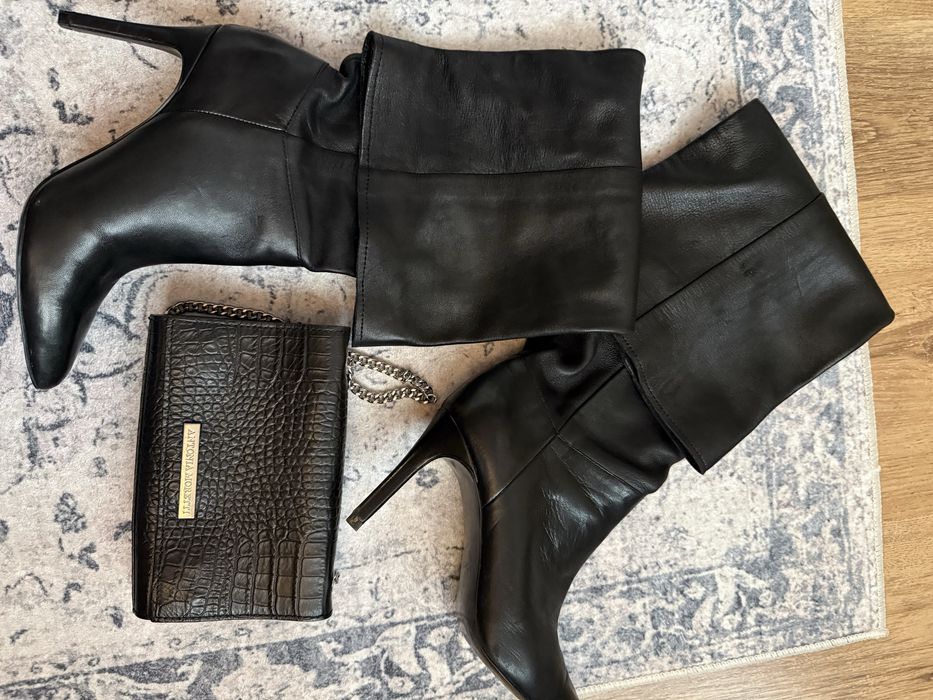 Чизми естествена кожа