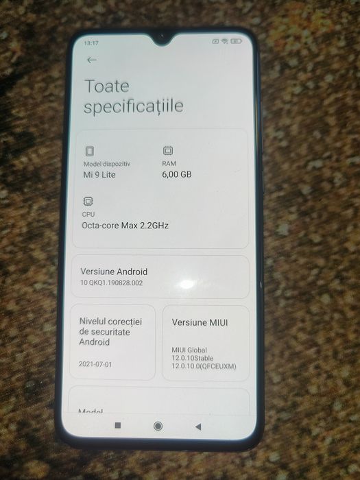 Vând telefon xiomi Mi 9 lite