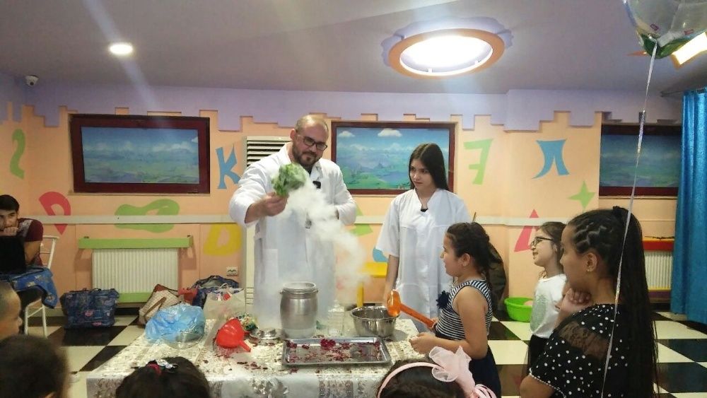 Крио шоу с жидким азотом