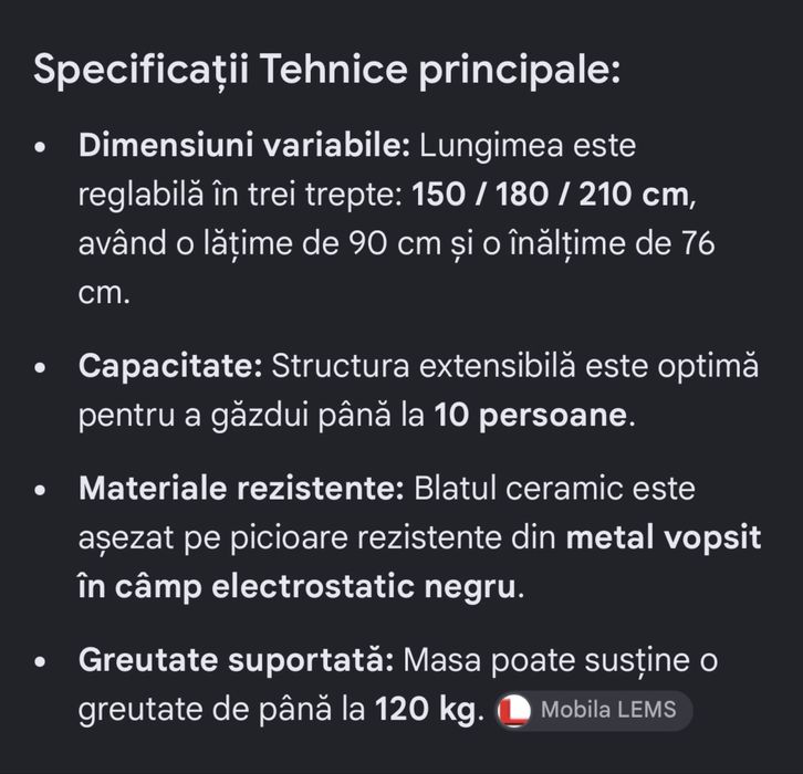 Masa extensibila ceramica