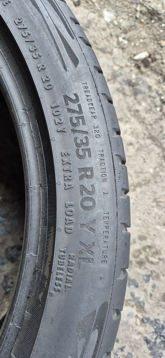4 anvelope vara Continental,fata 245/40/20,spate 275/35/20.Pret/bucata