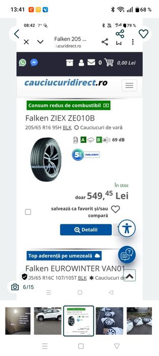 Anvelope Falken 205/65/R16 Vară NOI