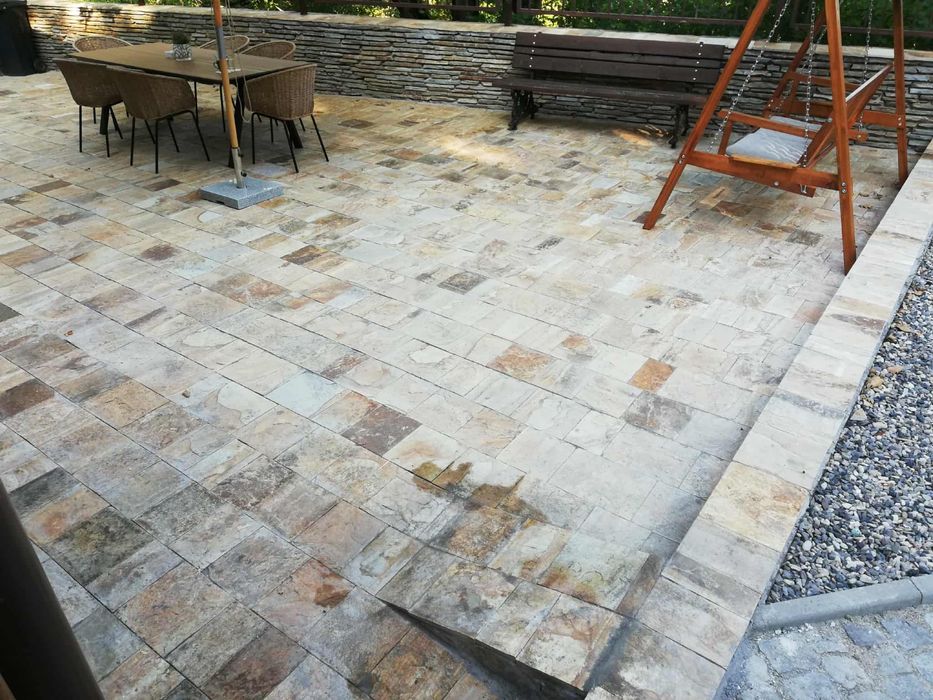 Естествен камък гнайс за облицовка ,настилка декорация