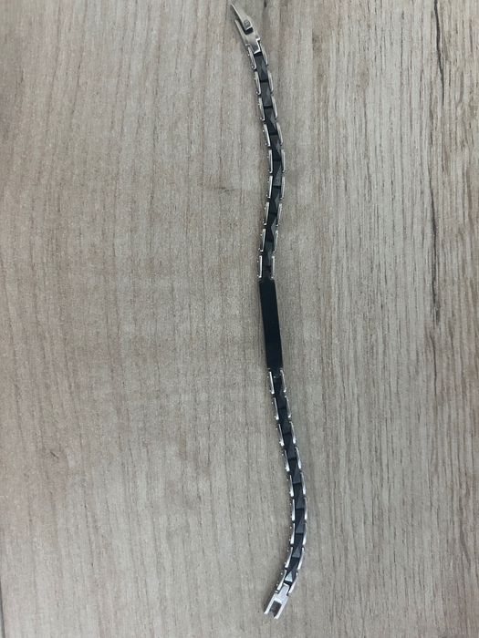 Bratara originala Sector metalica argintiu/negru