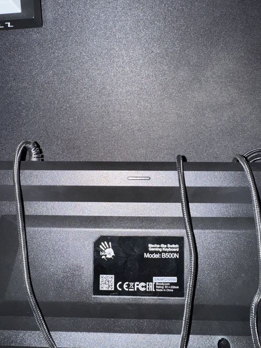 Игровая клавиатура Bloody B500N, Black