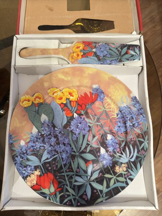 Блюдо для торта с лопаткой