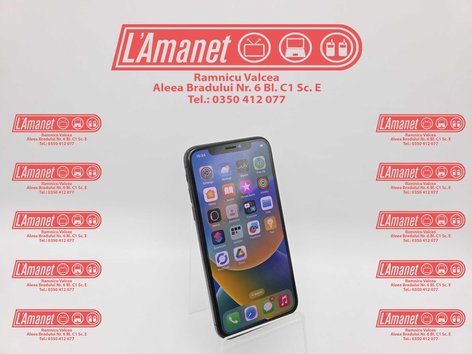 iPhone X Black 64GB Neverlocked Stare Buna Bateria 100%