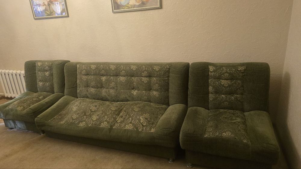 Диван и 2 кресла Б/У