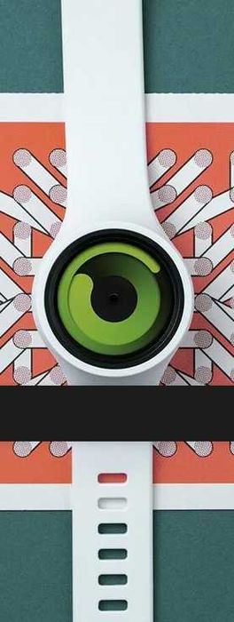 Unic! Ceas original ZIIIRO Gravity Snow White/Green +(nou-sigilat)