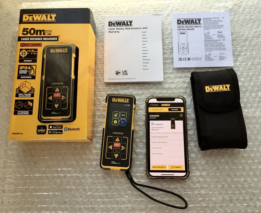 DeWALT DW03050-XJ XR. Telemetru Laser 50m. Original, Nou.