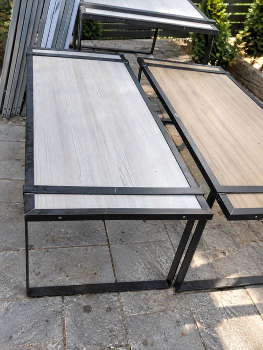 Vand mese diferite marimi structura metalica casa gradina preturi intre 100 si 450 lei