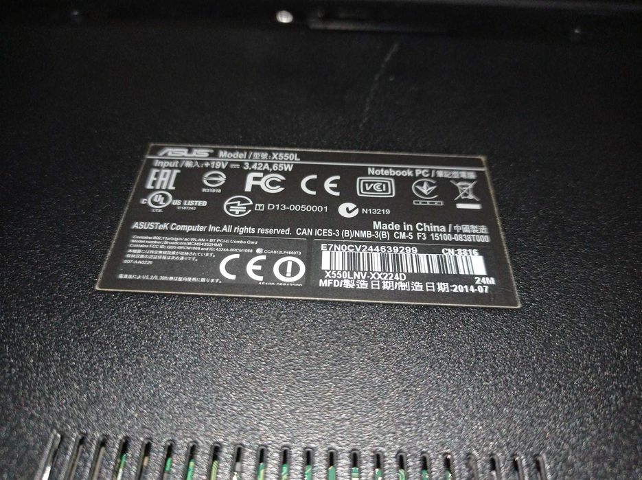 Laptop Asus X550L