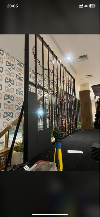 монтаж лэд экрана