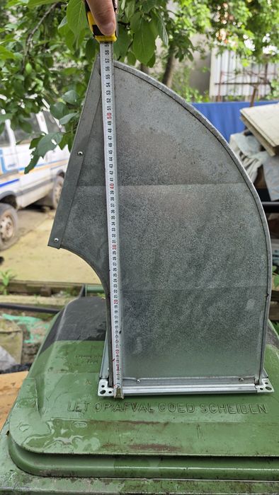 Cot rectangular ventilatie/aerisire HVAC galvanizat.