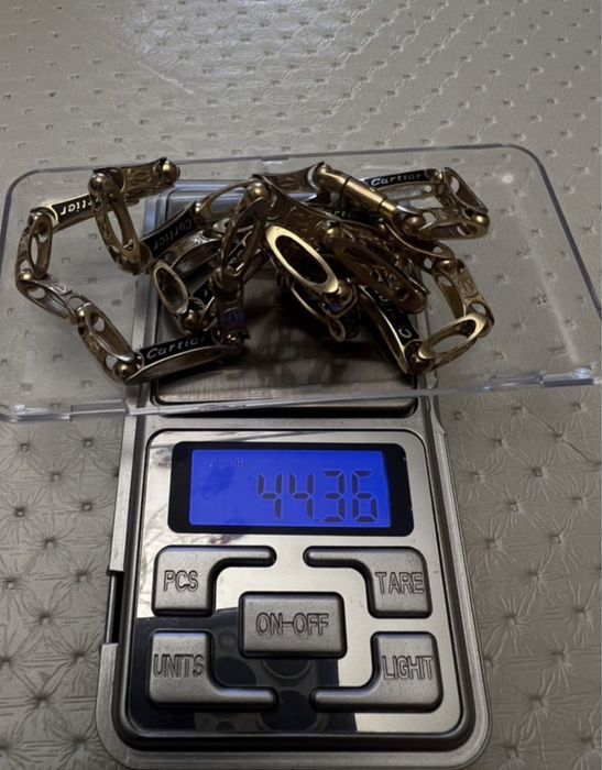 Золотая цепочка cartier