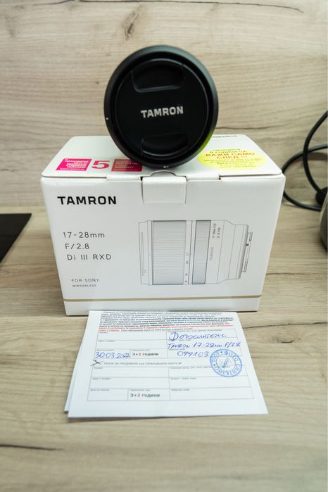 обектив Tamron 17-28mm f/2.8 AF DI III RXD - Sony E (FE)