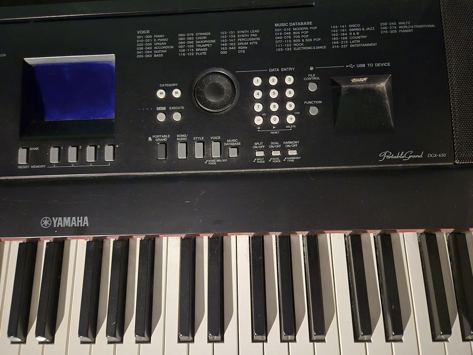 Vand pian Yamaha Portable Grand DGX 650