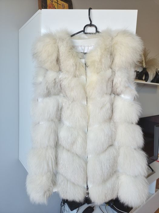 Елек от естествен косъм лисица