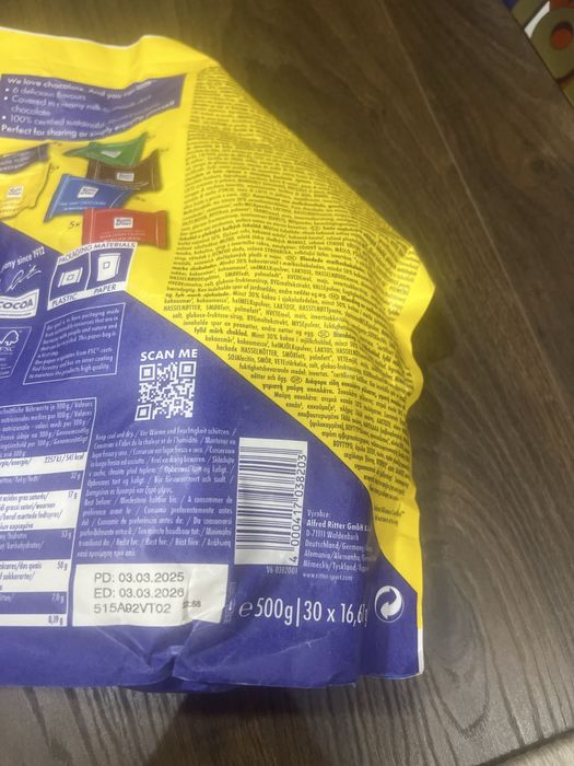 Шоколад из дюти фри новый