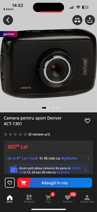 Camera pentru sportt Denver