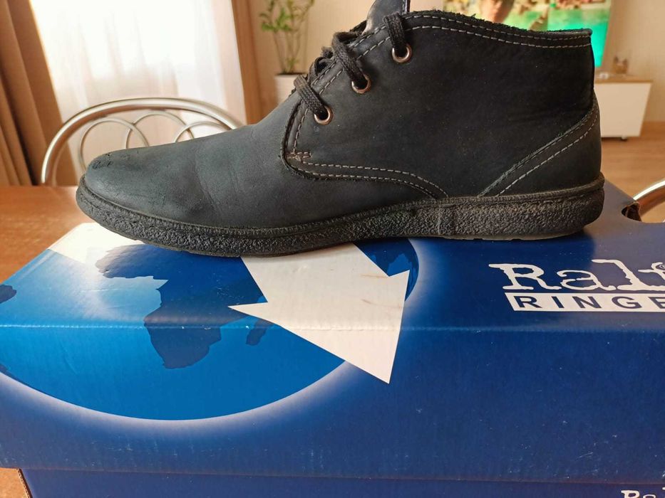 Мужские ботинки из нубука Ralf - осень / весна