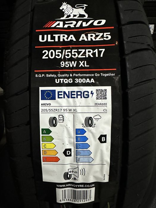 Нови летни гуми ARIVO ARZ5 205/55R17 95W XL НОВ DOT БОРД 2055517