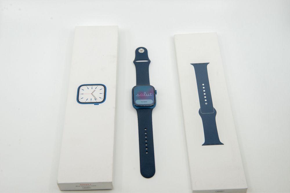 APPLE Watch Series 7, GPS + Cellular, 45mm Blue Aluminium Case