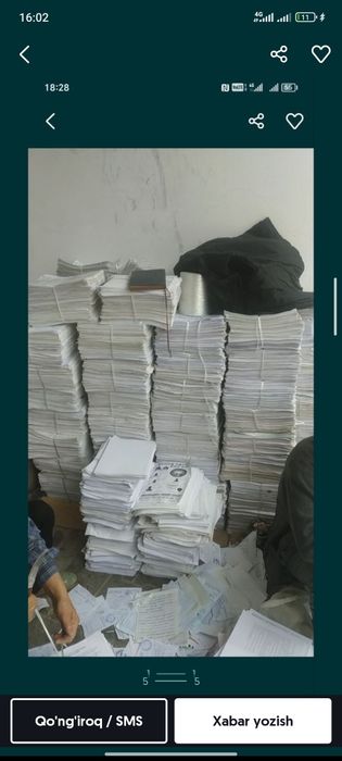 Maklatura qogʻoz karton olamiz plastmas alkafon