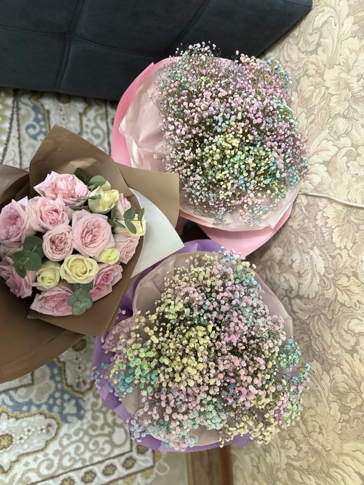 Цветы гипсофилы свежый