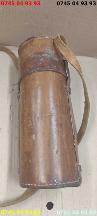 termos vintage 2L litri husa toc din piele sticla termica