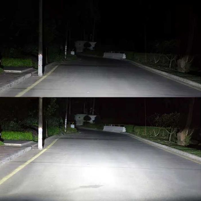 Диодни крушки за фар H7 LED с лупа 2 броя комплект