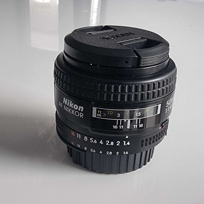 Obiectiv Nikon Nikkor 50mm F/1.4 AF, în stare foarte bună, Montura F