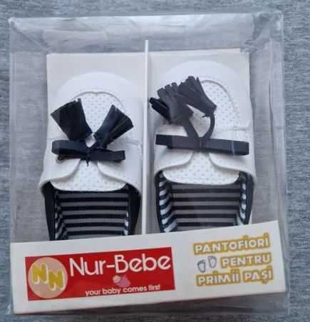Pantofi pantofiori botez bebe Nur-Bebe noi