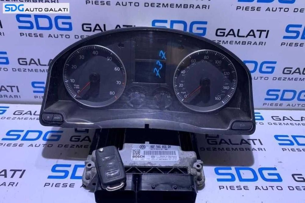 Kit Pornire ECU Calculator Motor Ceas Ceasuri Bord Chei Cheie CIP Imobilizator Volkswagen Golf 5 1.6 2.0 FSI BLR 2004 - 2008 Cod [L4453] [L4454]