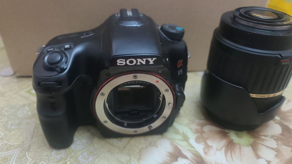 Камера sony SLT a65 + обьективы