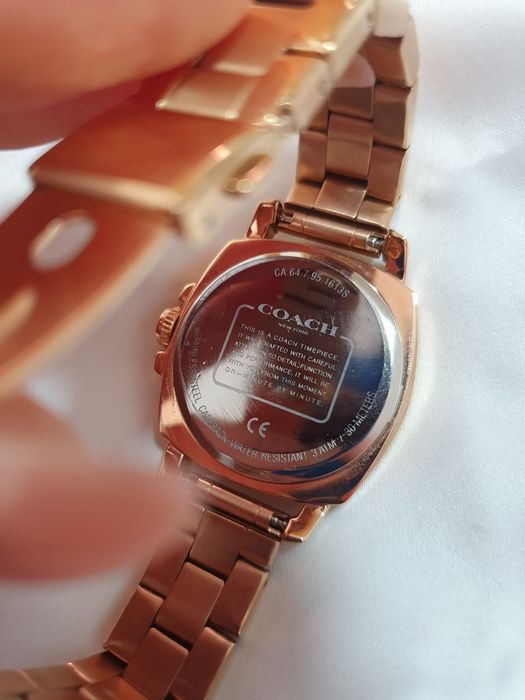Ceas femei, COACH original, Rose-Gold, Inox, 30m rezistenta la apa