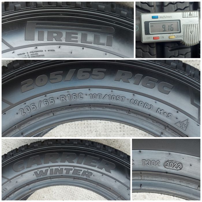 O bucată 205/65 R16C M+S iarnă - una Semperit Goodyear Pirelli
