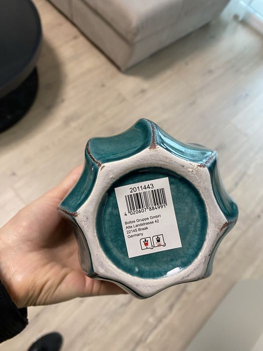 Керамична Тюркоазена Ваза