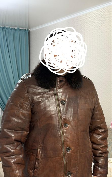 Дубленка мужская,зимняя