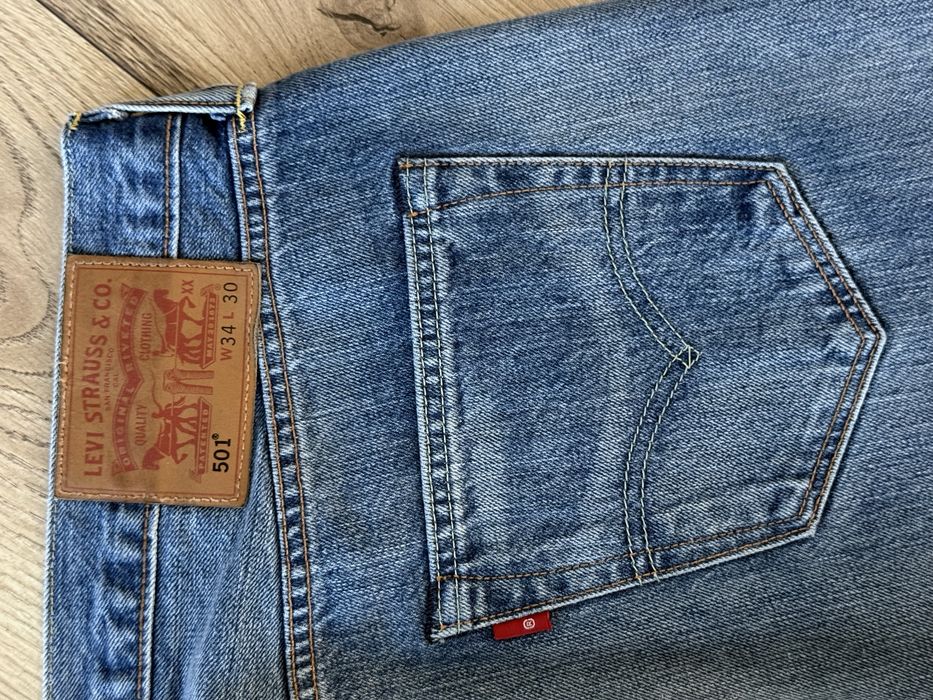 Blugi LEVIS 501 Albastru Barbati | Marime 34 x 30 (Talie 90 cm)