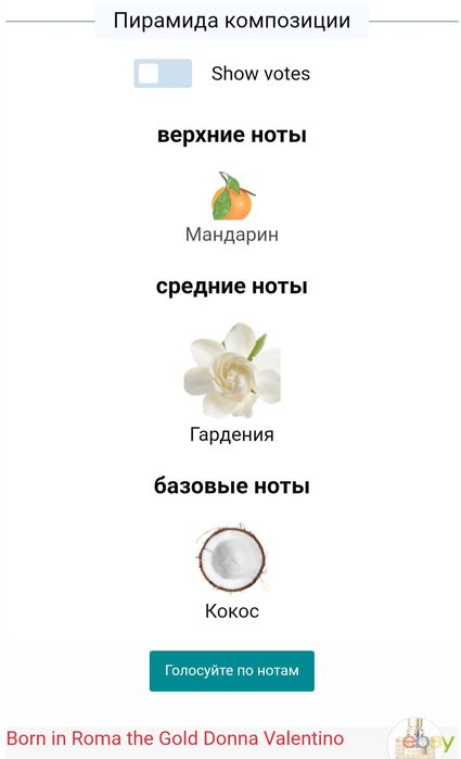 Духи Born in Roma от VALENTINO.оригинал.