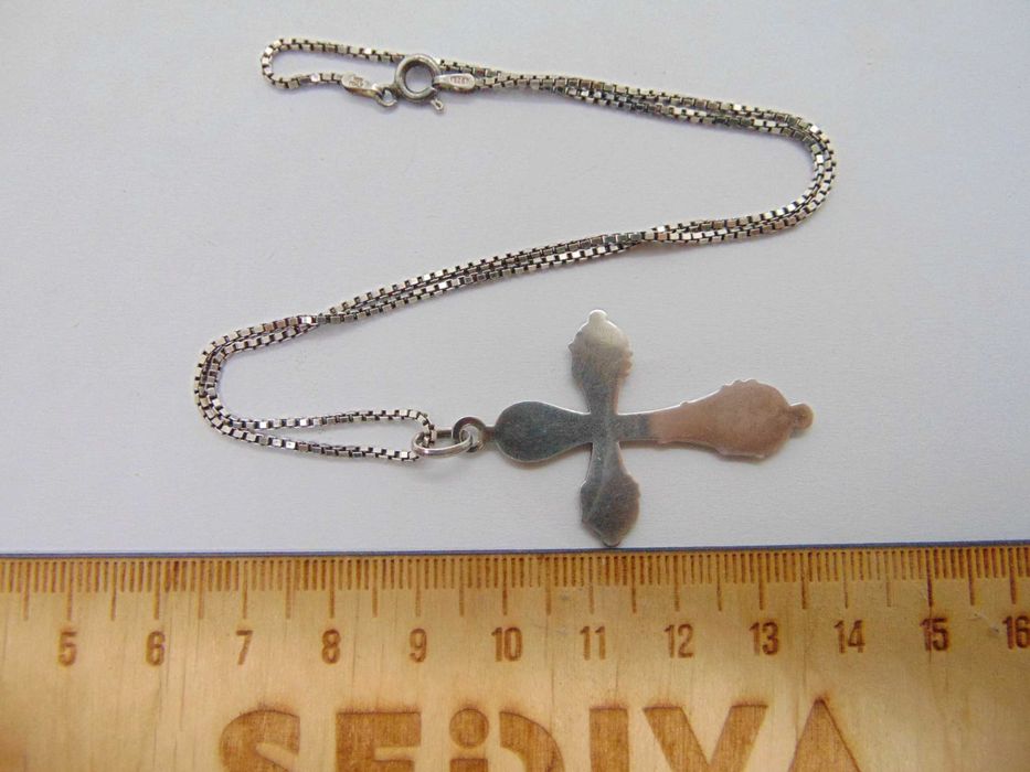 Lant si pandantiv cruce din argint