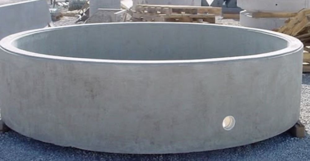 REZERVOR/BAZIN DE APA din beton armat DN 2 m x 500 H = 1600 litri