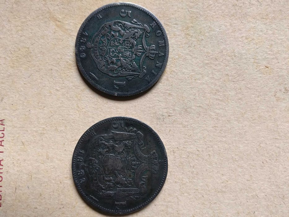 Monede argint Carol 1