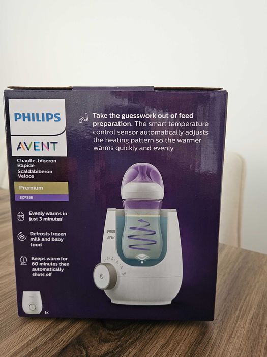 Vând încălzitor de biberoane nou Philips Avent SCF358